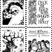 Christmas Postage Stamps Unmounted Rubber Stamp