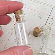 1-3/8 Inch Glass Bottle with Cork