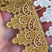 Metallic Gold 1-3/4 Inch Fancy Venice Lace