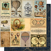 Time Keeper Scrapbook Paper - Exploratorium