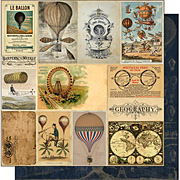 Time Keeper Scrapbook Paper - Exploratorium