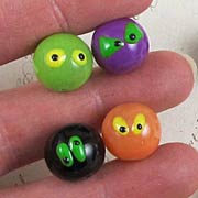 14mm Mixed Color Halloween Beads with Eyes