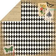 Yesterday Papillon Scrapbook Paper*