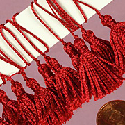 1 Inch Mini Tassel - Red