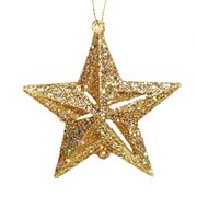 2 Inch Gold Star Ornaments