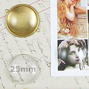 25mm Round Glass Cabochons*