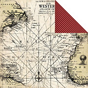 Well Traveled Antique Map Scrapbook Paper