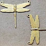 Brass Dragonfly with 2 Loops