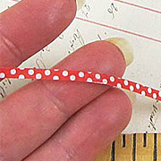 3mm Red & White Dot Paper Tape