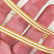 Narrow Striped Ribbons - Butterscotch