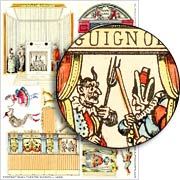 Portrait Small Theater Guignol Collage Sheet