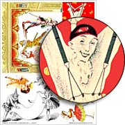 Large Theatre Harlequin Collage Sheet