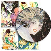 1950s Mermaids Collage Sheet