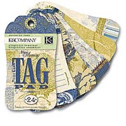 Blue/Ivory Tag Pad