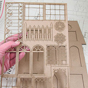 Large Haunted House Window Trims