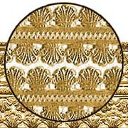 Gold Shell Dresden Border Strips