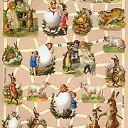 Easter Kids Dresden Scraps