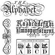 The Alphabet Rubber Stamp Set