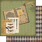 Wicked Gypsy - Book of Spells Scrapbook Paper