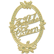 Ornate Gold Oval Dresden Frame*