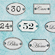 Shabby Chic Metal Door Signs