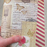 Miss Teagen Sue Collaged Alice Scrapbook Paper