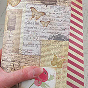 Miss Teagen Sue Collaged Alice Scrapbook Paper