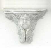 Victorian Angel Bracket - Grey