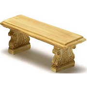 Antiqued Resin Garden Bench