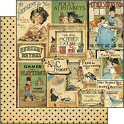 An ABC Primer: Bedtime Stories Scrapbook Paper