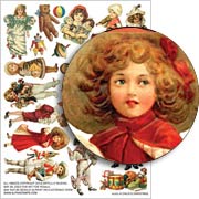 A Childs Christmas Collage Sheet