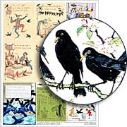 Blackbirds Collage Sheet