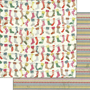 Chimney Stockings Scrapbook Paper