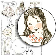 Alice & Flamingo Collage Sheet