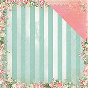 Soiree Striped Charm Scrapbook Paper