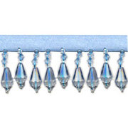 Light Blue Beaded Fringe
