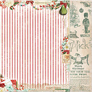 Vintage Christmas Scrapbook Paper - Holiday Treats