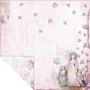 Marie Antoinette Pink Lady Scrapbook Paper