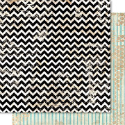 Cashmere Dame Chevron Scrapbook Paper