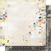 Cashmere Dame Honeycomb Scrapbook Paper