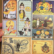 Halloween Greetings Scrap Sheet