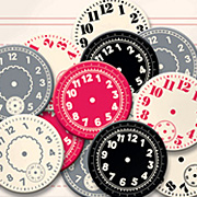 Printed Chipboard Watch Faces