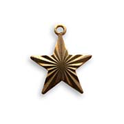 Etched Star Charms