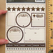 Apothecary Stickers - Brown