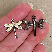 Brass Dragonfly Charms