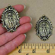 Large Oval Cherub Pendant/Charm