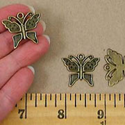 Antique Brass Butterfly Charms
