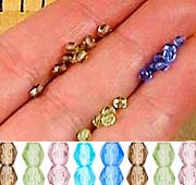 3mm Firepolished Czech Beads - Light/Clear