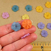 Large Flat Lucite Flowers