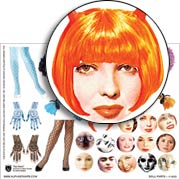 Doll Parts Collage Sheet